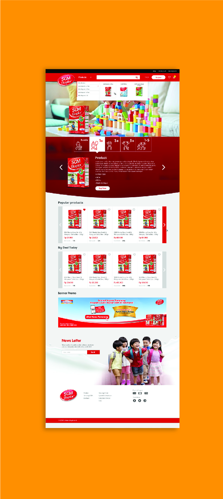 Landing Page Design from aaegraphic