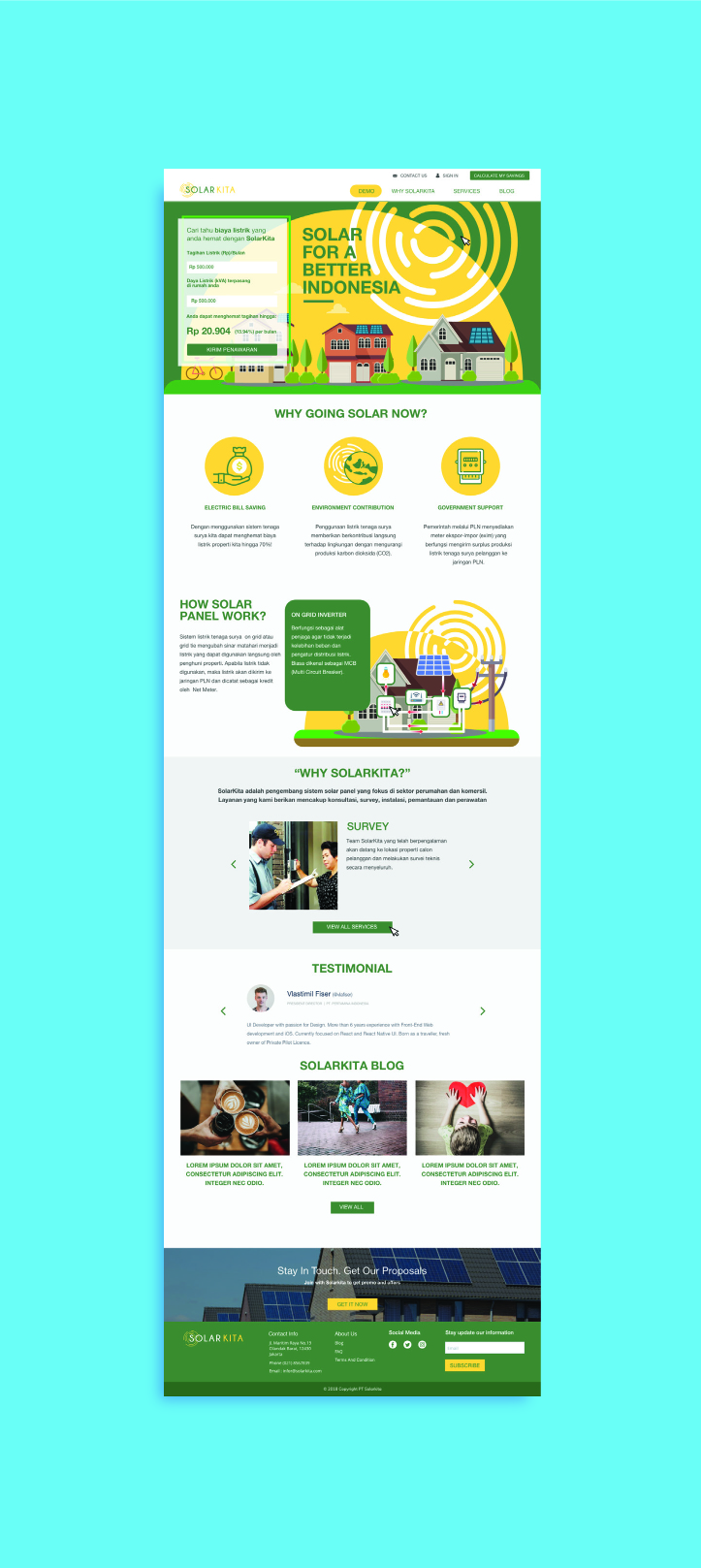 Landing Page Design from aaegraphic