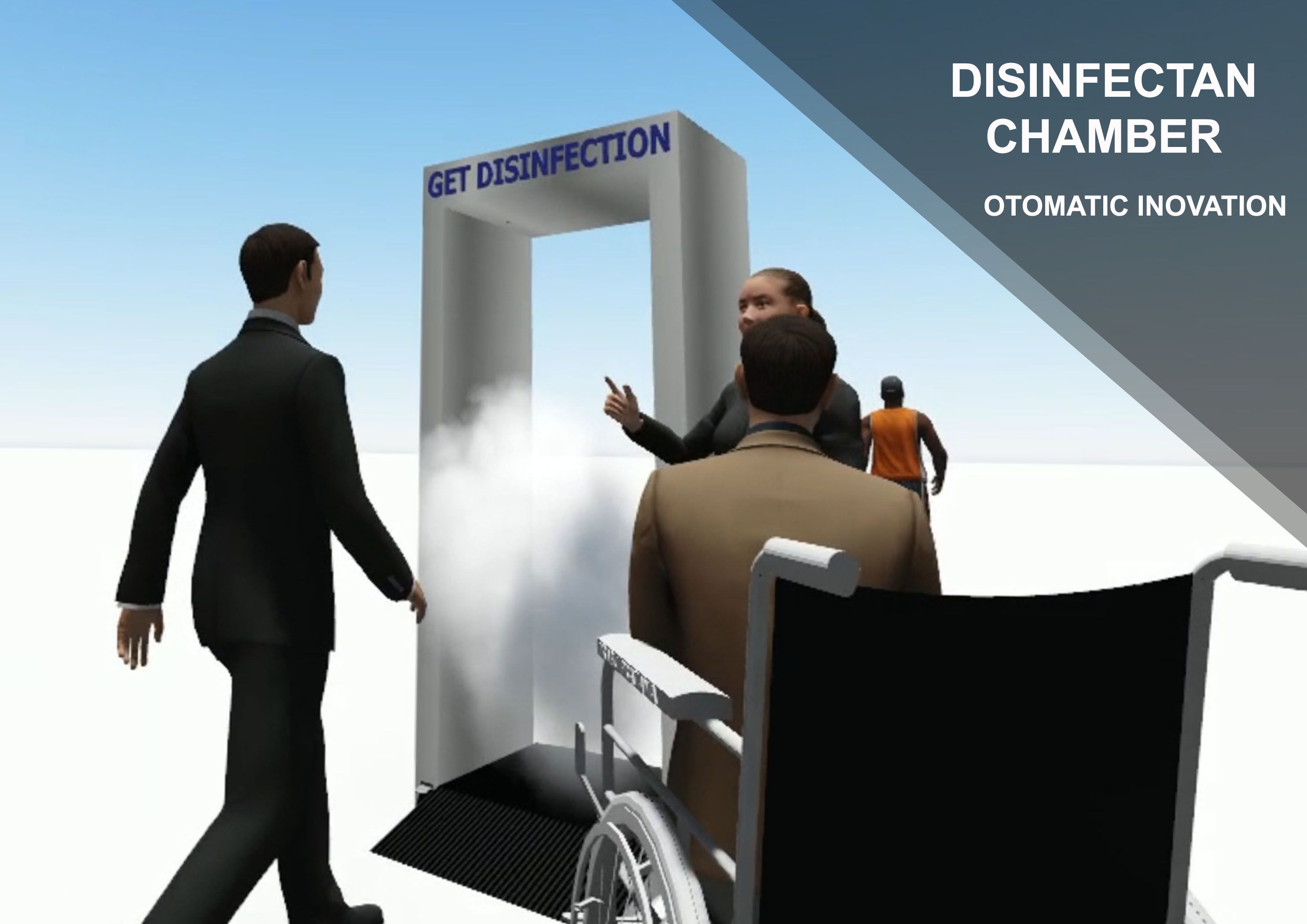 Animasi 3D produk disinfectan chamber
