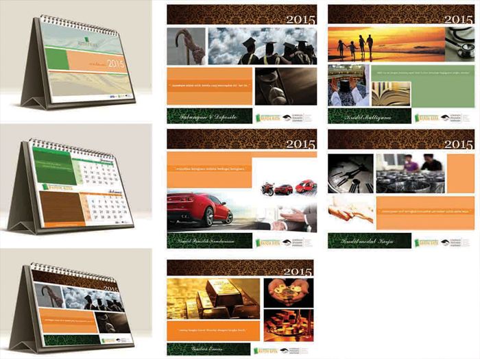 Desain Kalender 2015 untuk Bank BPR Banda Raya