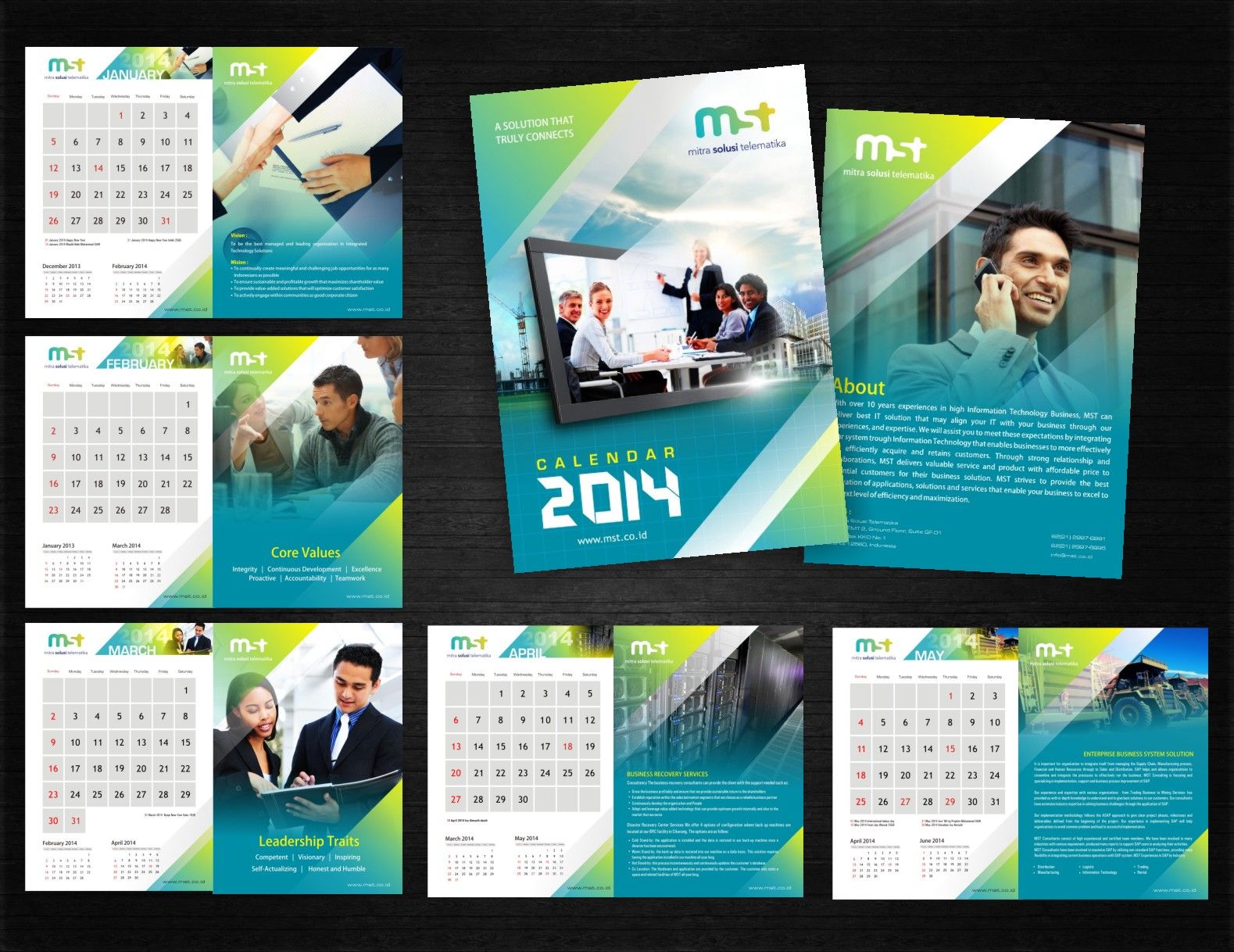 Desain Kalender MST 2014