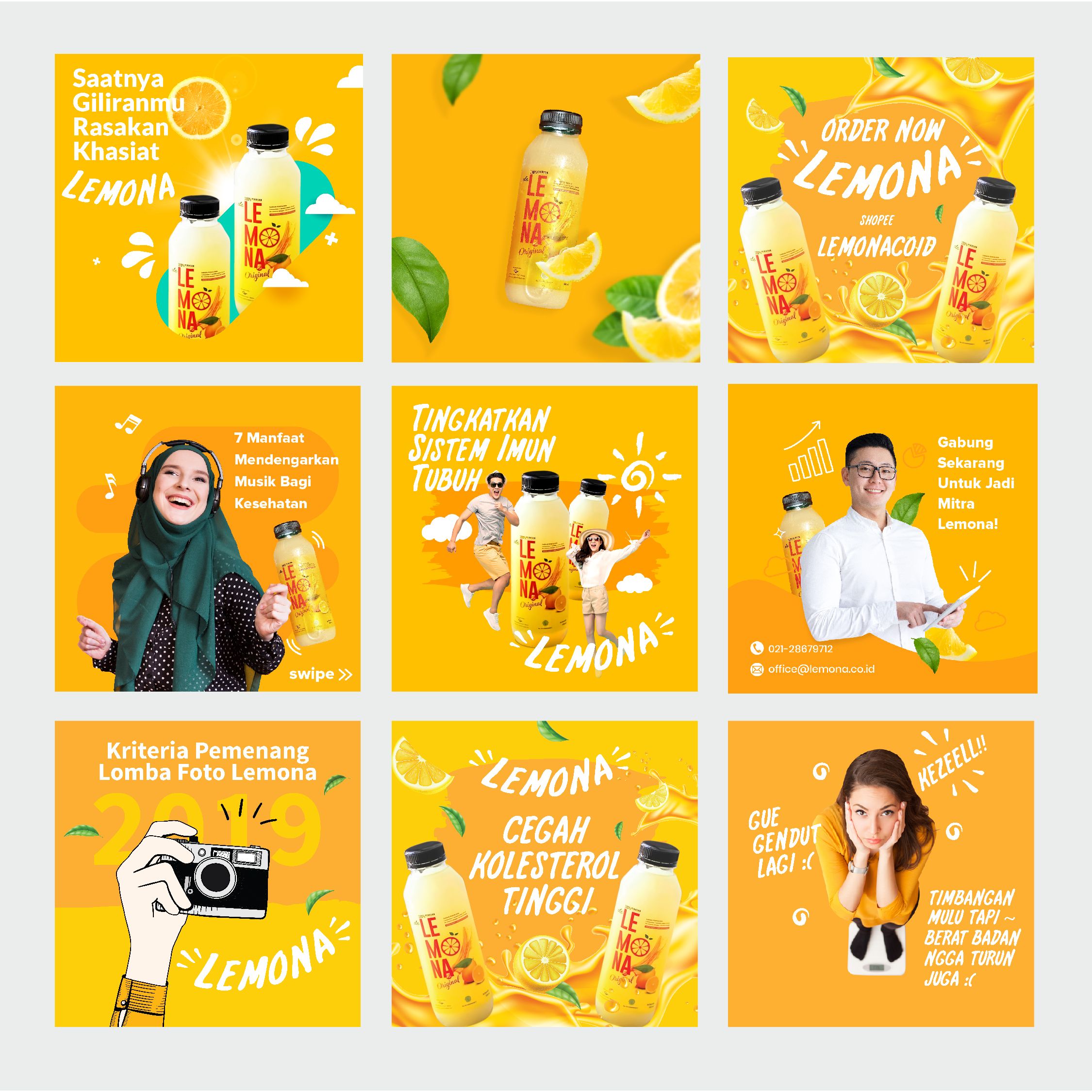 Sosial Media Marketing Minuman Lemona