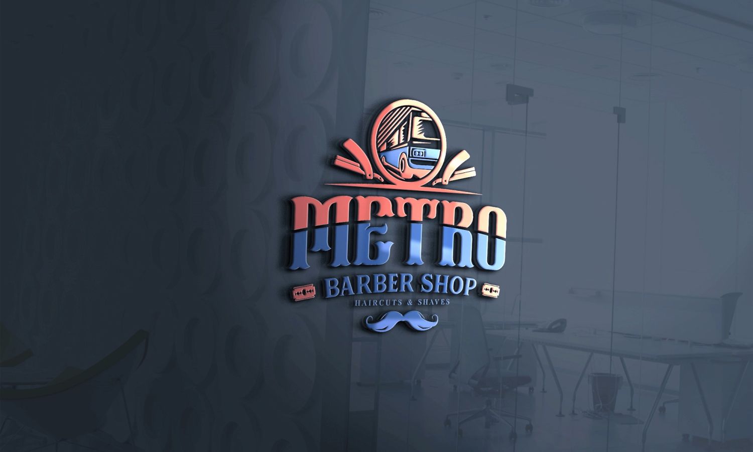 Desain untuk Barber Shop Metro