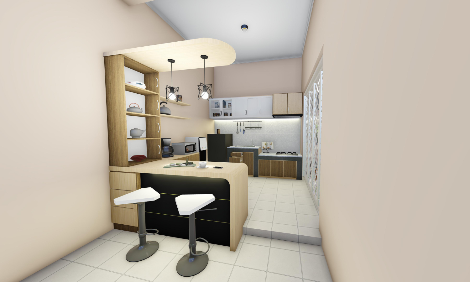  Desain Interior untuk Combine Kitchen Set