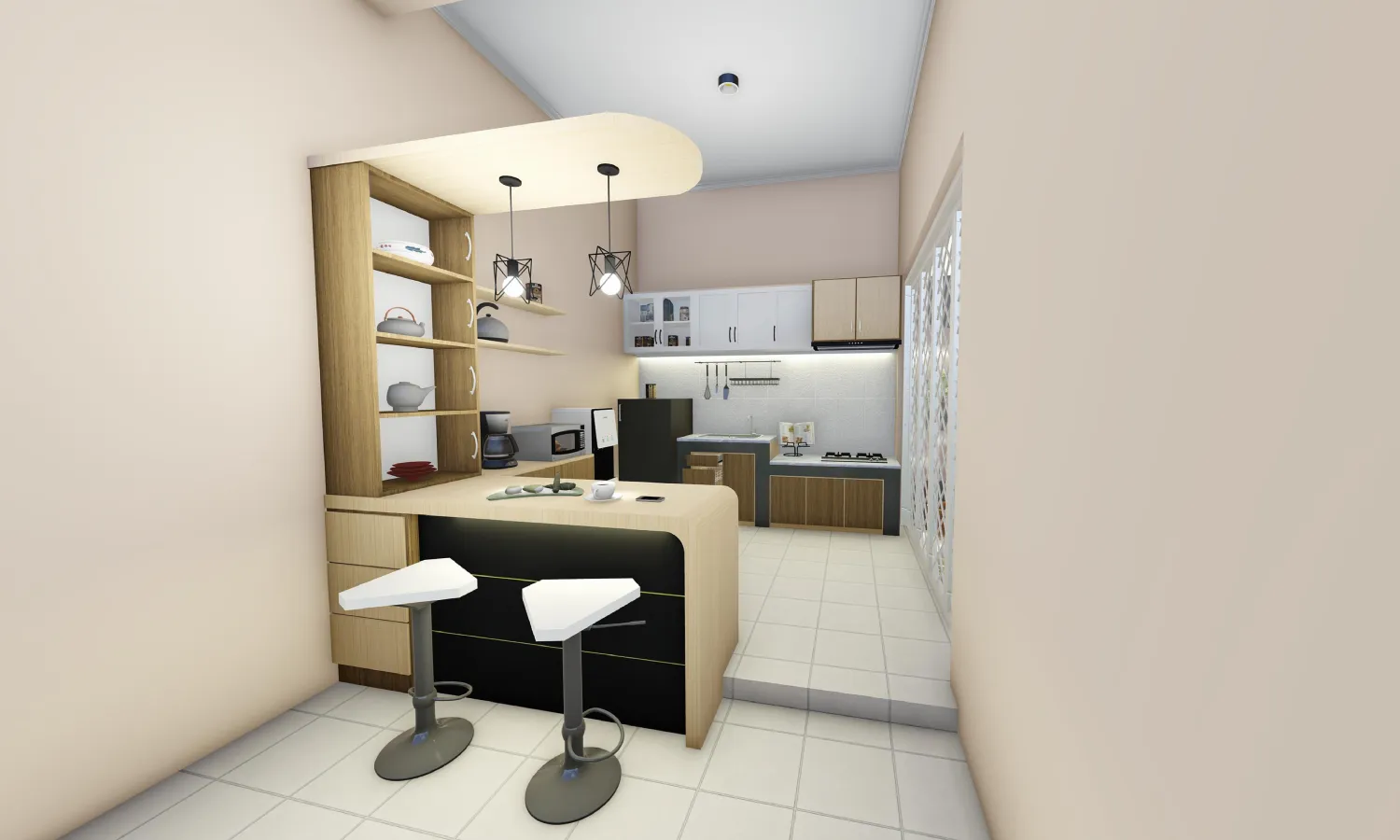 price Home/Office/Shop/Cafe Interior Design for 1-3 Rooms