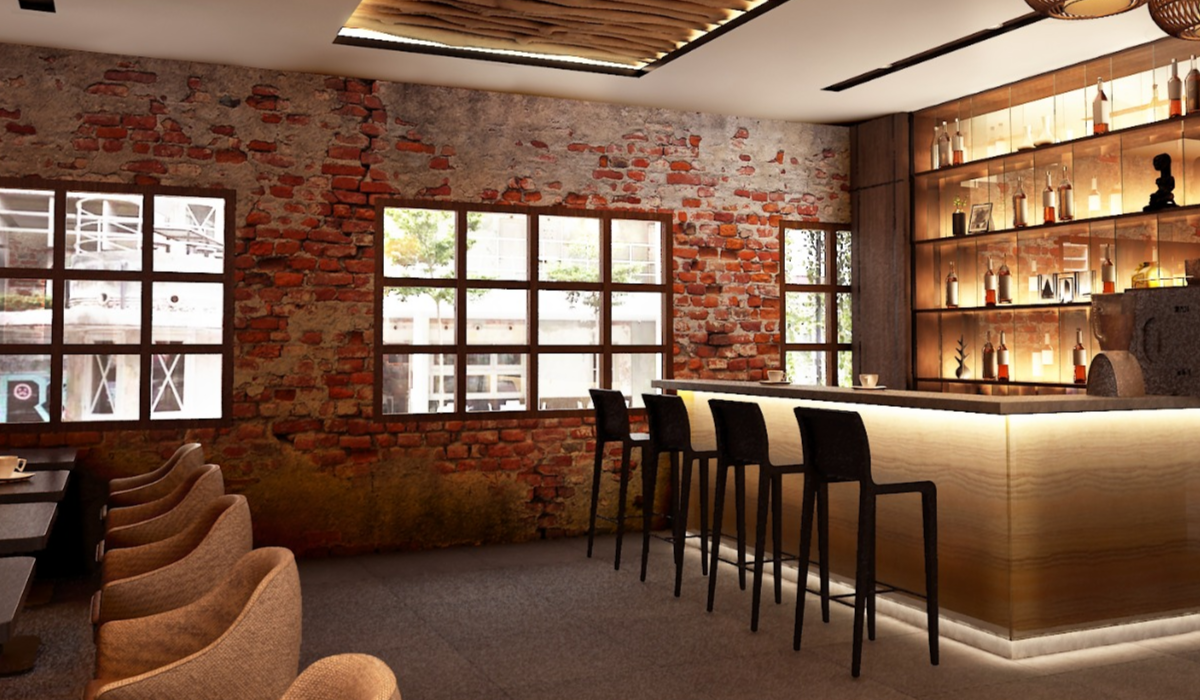 Desain Interior untuk Cafe Eden Bar