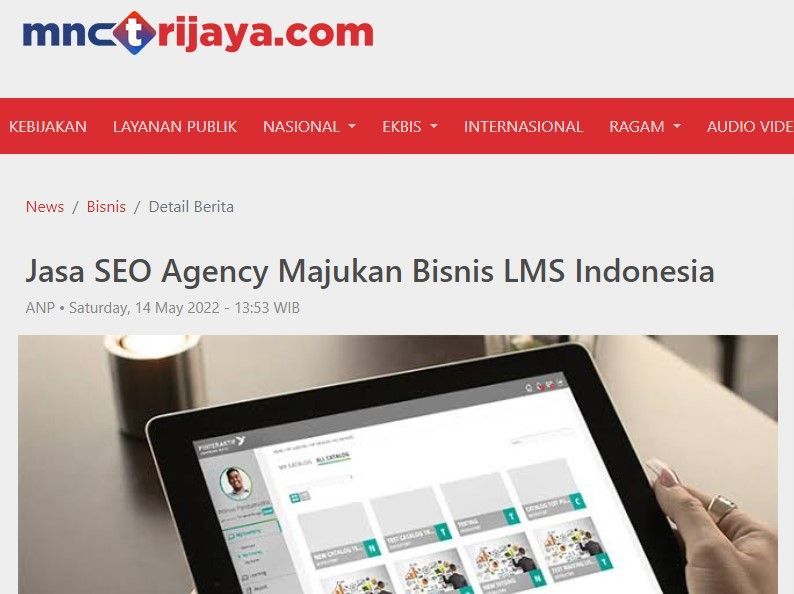 Pembuatan Siaran Pers pada Web MNC Trijaya