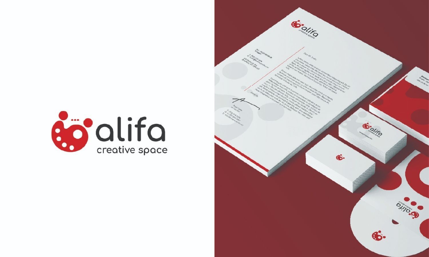 Desain Logo Alifa Creative Space
