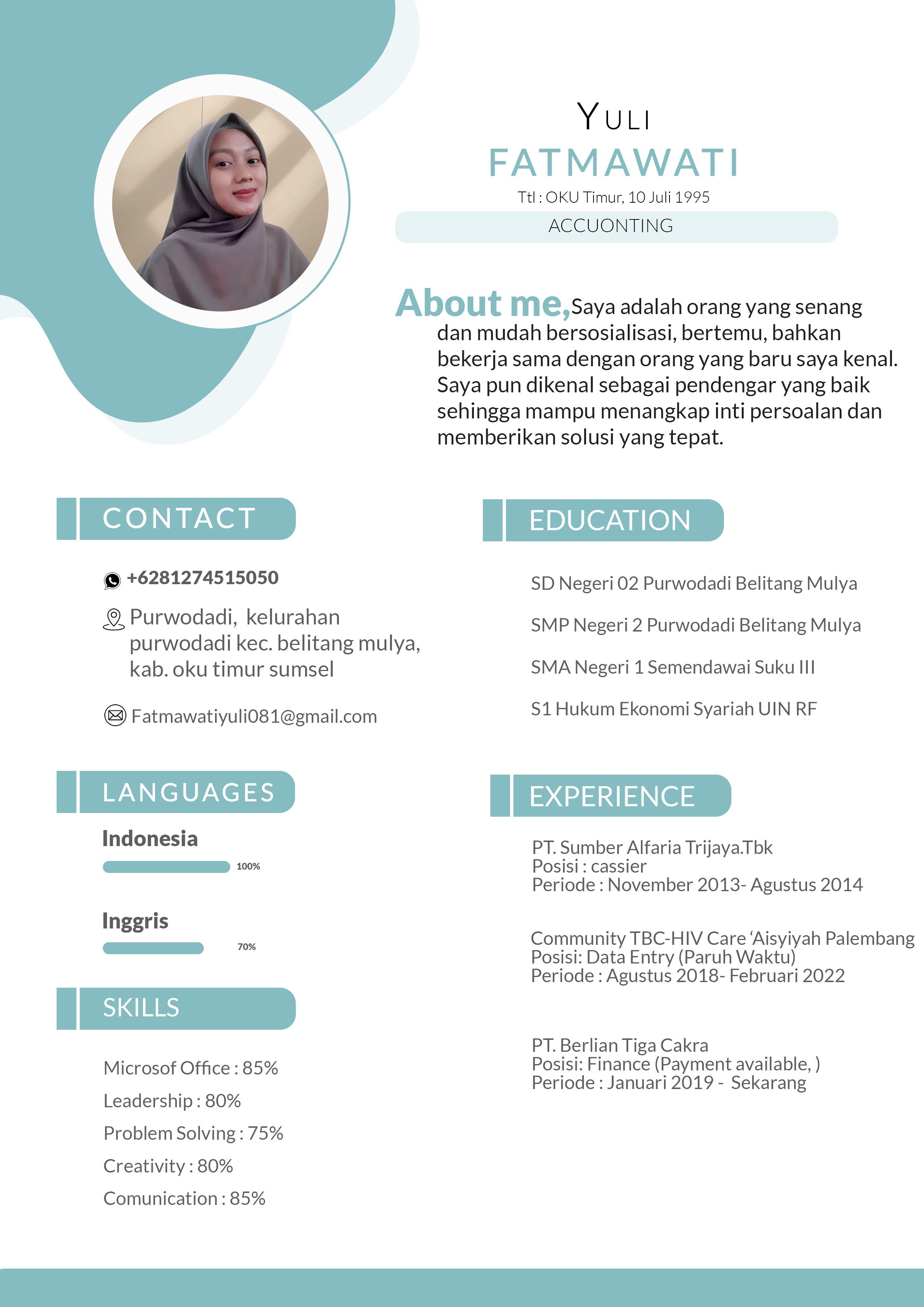Desain Portfolio & Resume dari muhamadesa