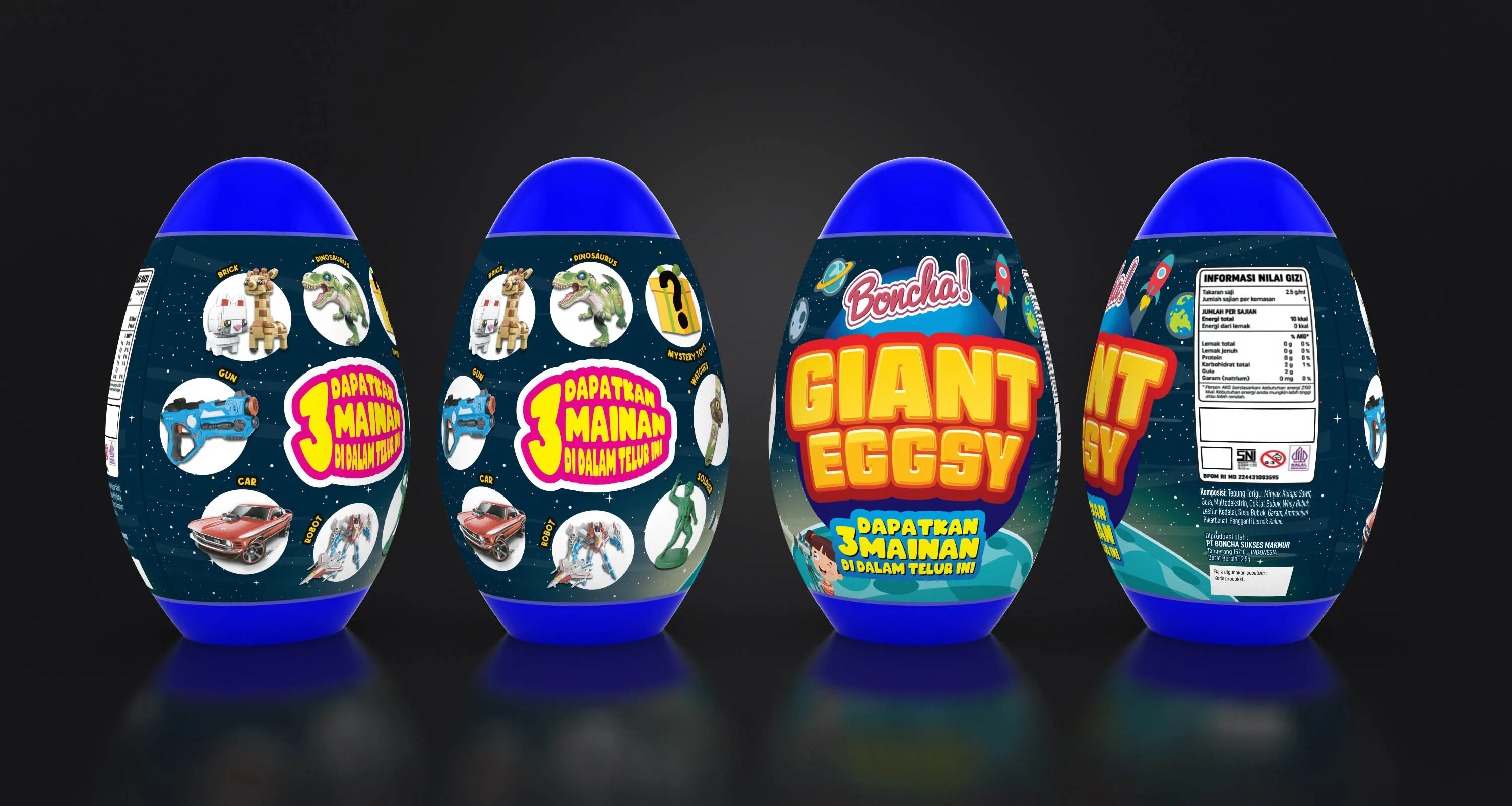 Kontes Desain Label Untuk Mainan Anak "Giant Eggssy" by Boncha