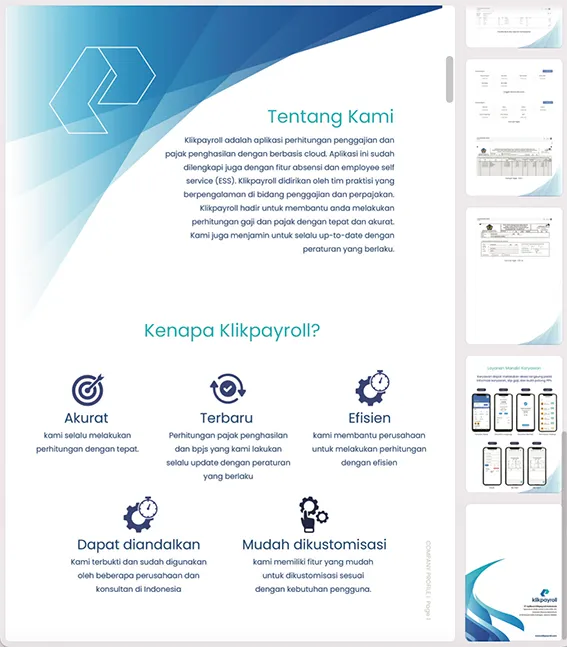 Jasa desain Company Profile, Brosur, Leaflet, Flyer dan Booklet - Basic