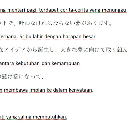 Jasa Terjemahan Subtitle Video dari Bahasa Indonesia ke Jepang image 0