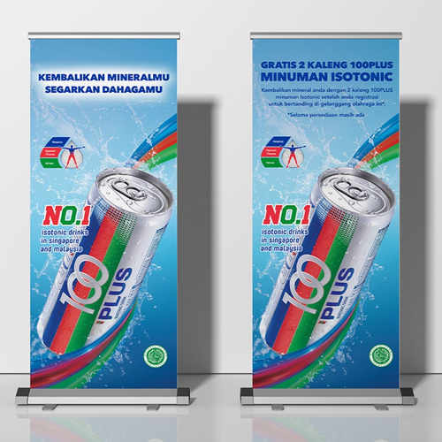 Desain Banner Spanduk Roll Banner Billboard Zahwa