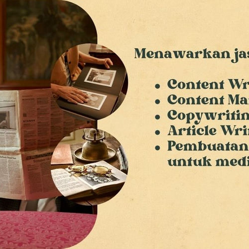 Jasa Penulisan Content Writing dan Copywriting (Artikel, Website, Blog, Sosial Media) image 0